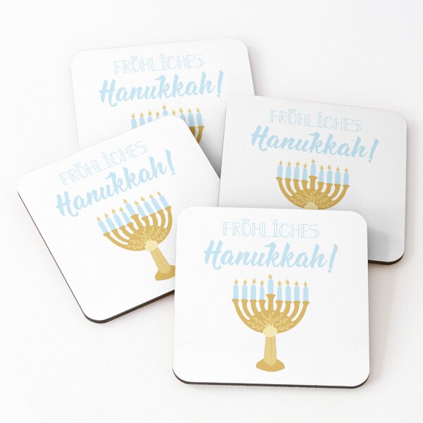 Item preview, Fröhliches Hanukkah. Happy Hanukkah - German text. Lettering. designed and sold by pidzam4e.