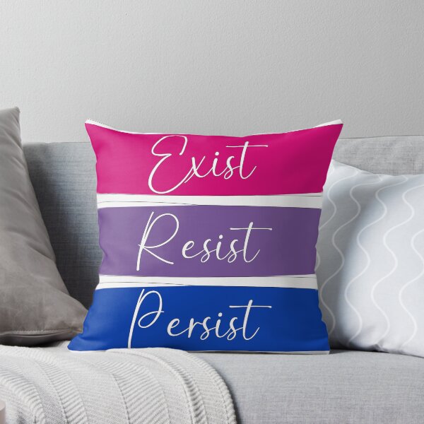 Item preview, Bi Pride Exist, Resist, Persist  designed and sold by AmandaRoseArts.