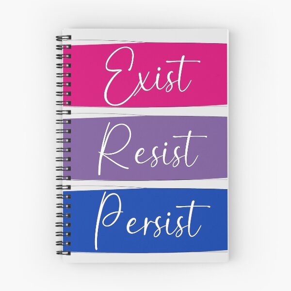 Item preview, Bi Pride Exist, Resist, Persist  designed and sold by AmandaRoseArts.