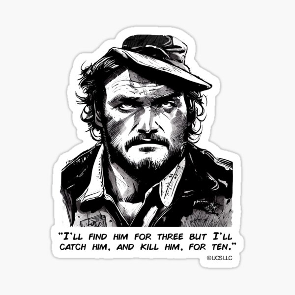 "Quint's Bargain (Jaws Movie)" Sticker for Sale by NuminousYes Redbubble