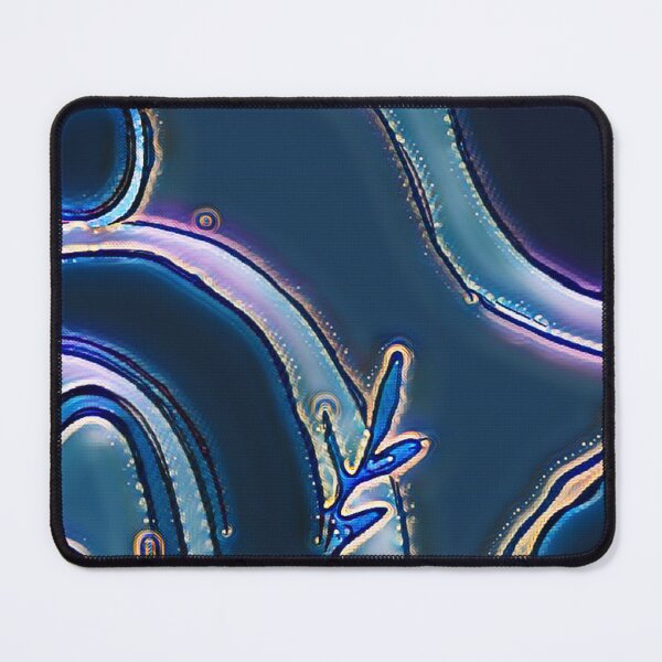 Item preview, Abstract art painting in blue and its gradations Abstract shapes Boho Art designed and sold by Ndli.