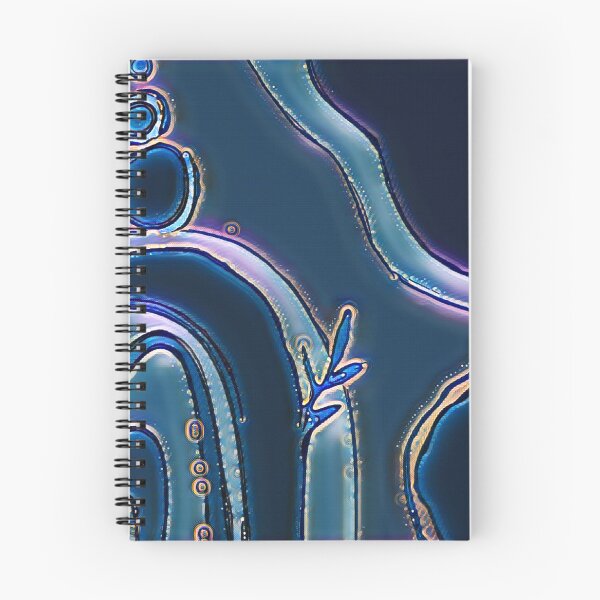 Item preview, Abstract art painting in blue and its gradations Abstract shapes Boho Art designed and sold by Ndli.