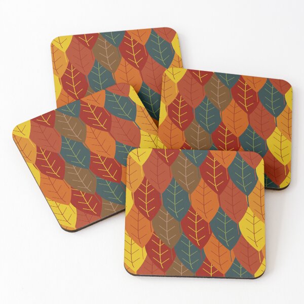 Item preview, Abstract Overlapped Fall Leaves design designed and sold by 247vibes.
