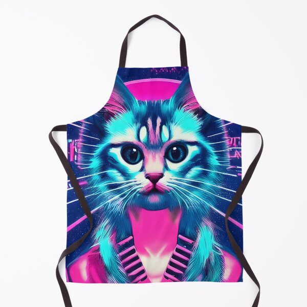 Item preview, Cute Synthwave Vaporwave Cyberpunk Space Cat designed and sold by Spellrise.