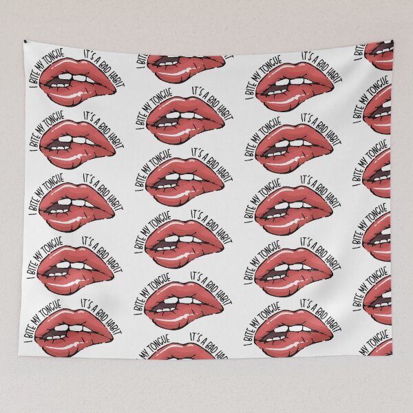Item preview, I bite my tongue  designed and sold by HarrisonDesign.