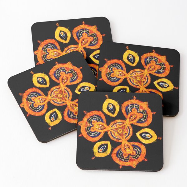 Item preview, Petaaw Dance of the Cowrie Mystical African Patterns Orange designed and sold by Tony Cisse.