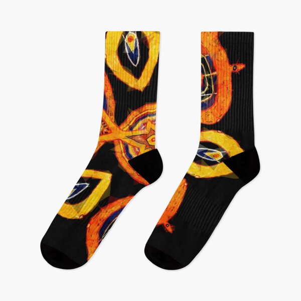 Item preview, Petaaw Dance of the Cowrie Mystical African Patterns Orange designed and sold by Tony Cisse.