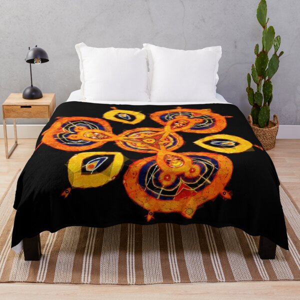 Item preview, Petaaw Dance of the Cowrie Mystical African Patterns Orange designed and sold by Tony Cisse.