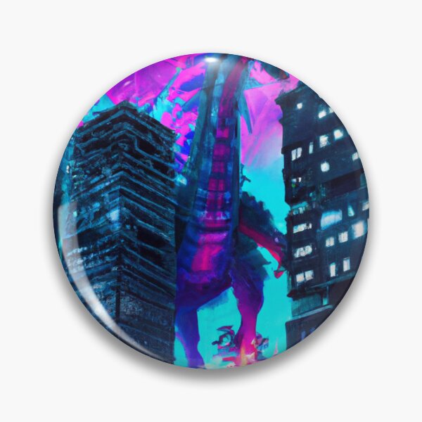 Item preview, IA Art Dragon invade cyberpunk designed and sold by WiloArtIA.