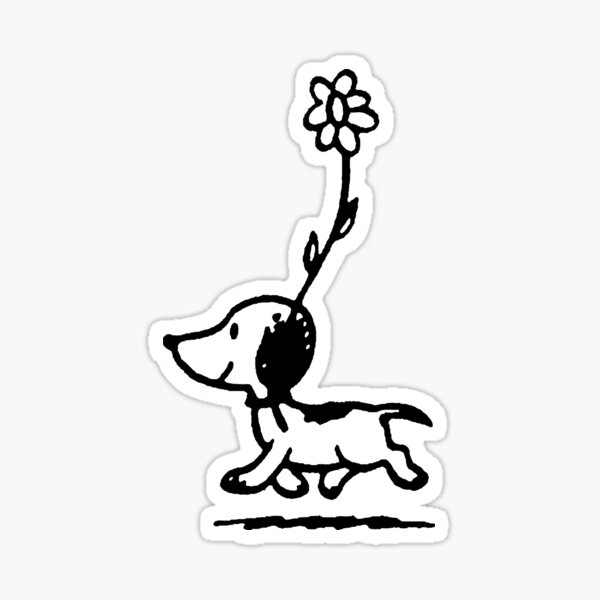 Erster Auftritt von Baby Snoopy mit seiner Blume Sticker