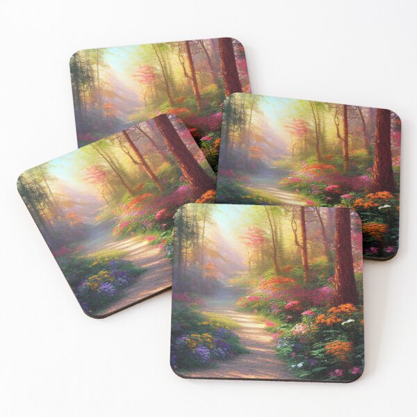 Item preview, A forest path with wildflowers designed and sold by JoepshLSio.