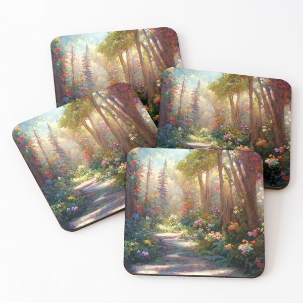 Item preview, A forest path with wildflowers designed and sold by JoepshLSio.