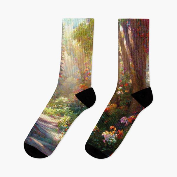 Item preview, A forest path with wildflowers designed and sold by JoepshLSio.