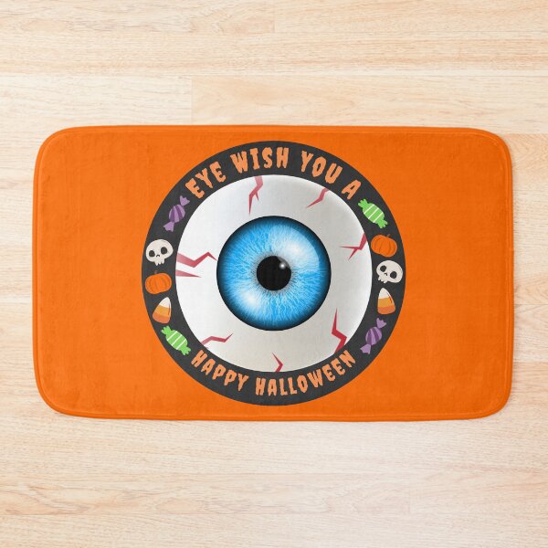 Item preview, Eye Wish You A Happy Halloween Scary Spooky Cute Horror Candy Trick or Treat Bloodshot Eyeball designed and sold by Justinio.