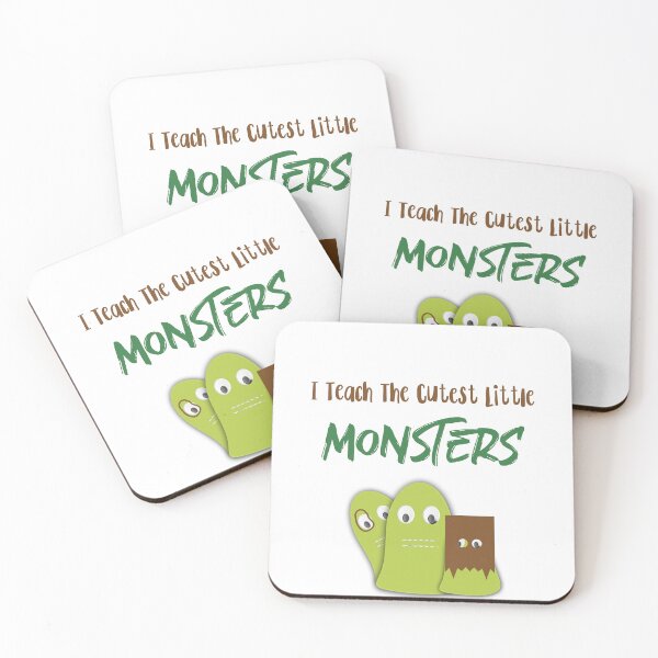 Item preview, I Teach The Cutest Little Monsters Green designed and sold by Ndli.