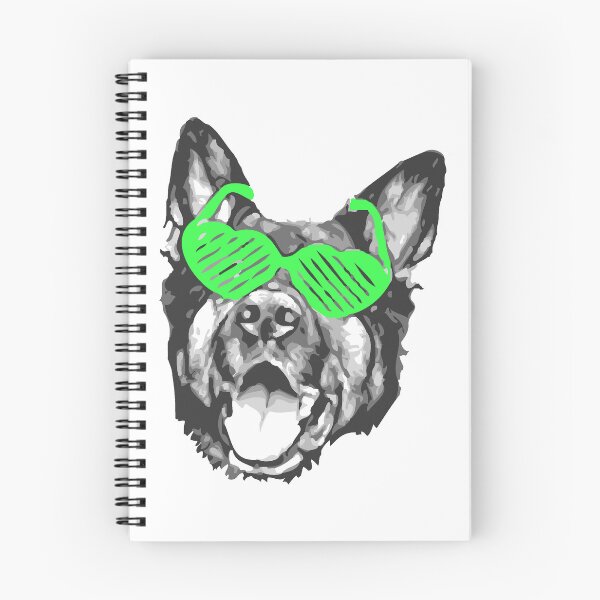 Item preview, German Shepherd Face with Green Sunnies designed and sold by Abbysinthe.