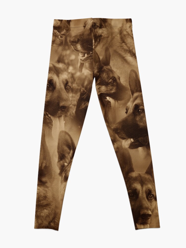 Alternate view of German Shepherd Collage Leggings