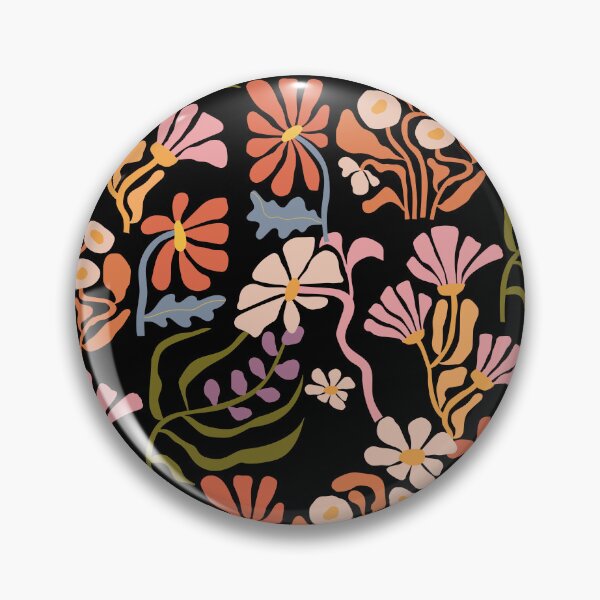 Item preview, abstract vintage flower designed and sold by ApurwaArtShop.