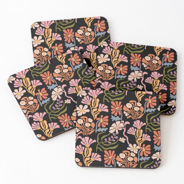 Item preview, abstract vintage flower designed and sold by ApurwaArtShop.