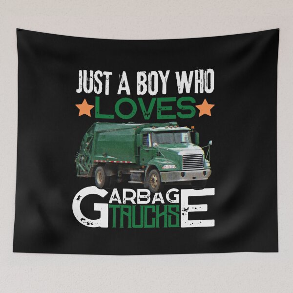 Item preview, Just a boy who loves garbage trucks | Colorful garbage trucks designed and sold by Happiness-pills.