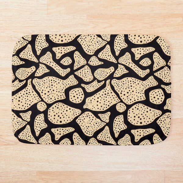 Item preview, Tinta negra y beige Simple Minimalista Abstracto Moderno Arte de puntos Patrón de batik tribal designed and sold by CrowBerryCream.