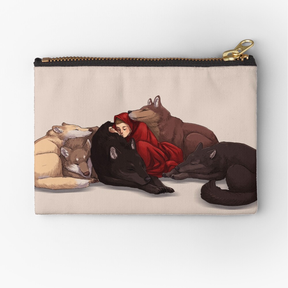 Wolf Pack Zipper Pouch