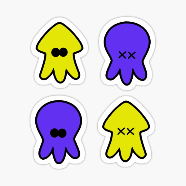 Item preview, octo and inkling stickers designed and sold by ObsoleteMystic.