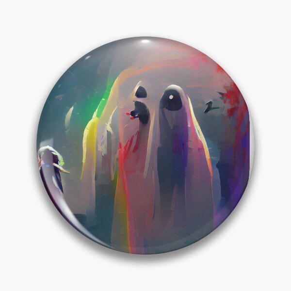Item preview, EYECATCHING RAINBOW GHOSTS ON HALLOWEEN designed and sold by sailorsam1805.