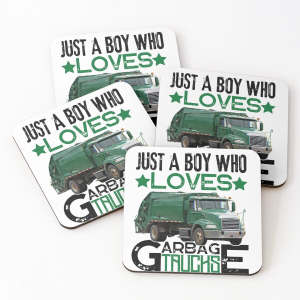 Item preview,  Just a boy who loves garbage trucks | Colorful garbage trucks designed and sold by Happiness-pills.