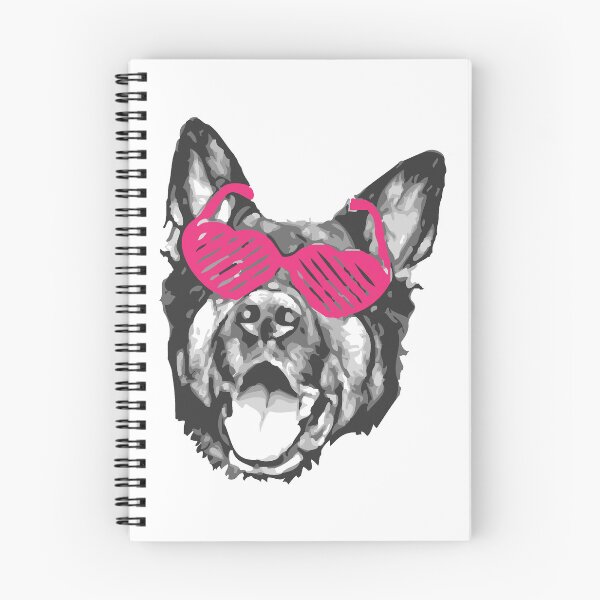 Item preview, German Shepherd Face with Rose Coloured Glasses designed and sold by Abbysinthe.