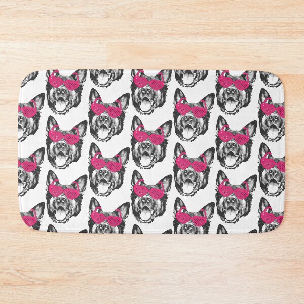 Item preview, German Shepherd Face with Rose Coloured Glasses designed and sold by Abbysinthe.