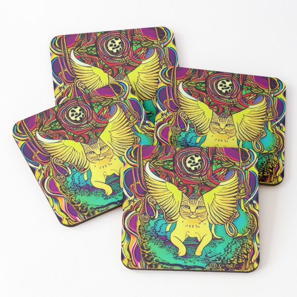 Item preview, Mega Death Angel Trippy Hippy Dippy Puss Puss designed and sold by TOPTRXXX.
