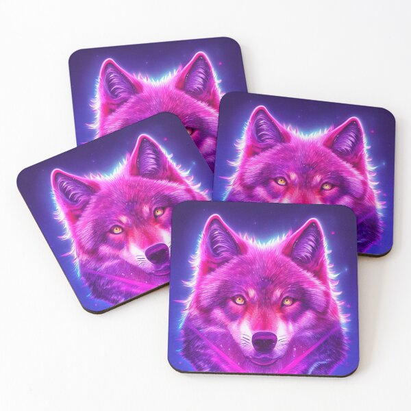 Item preview, Pink neon wolf designed and sold by Imaginety.