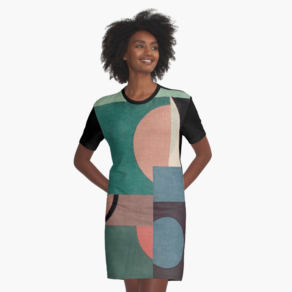 Sailing in Calm Nightfall Graphic T-Shirt Dress