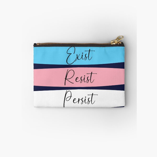 Item preview, Trans Pride Exist, Resist, Persist  designed and sold by AmandaRoseArts.
