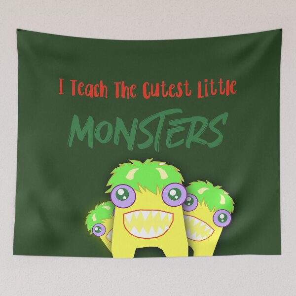 Item preview, I Teach The Cutest Little Monsters yellow designed and sold by Ndli.