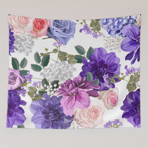 Item preview, Japanese Purple Roses Vintage Comforters designed and sold by CARTOON NR.