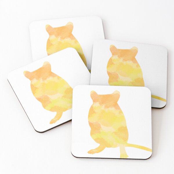 Item preview, Yellow watercolour gerbil designed and sold by Becky-Marie.