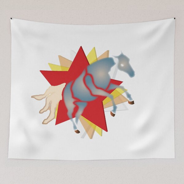 Item preview, Prancing horse in front of the stars designed and sold by alanoix.