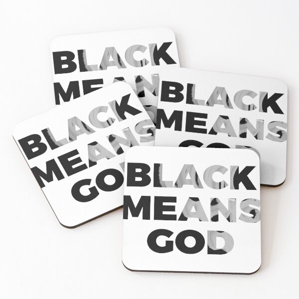 Item preview, Black Means God Text Design designed and sold by BLMcreations.