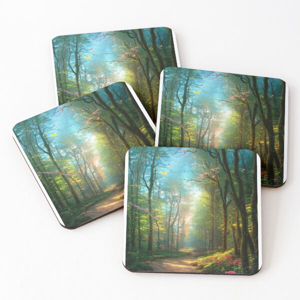 Item preview,  A forest path with wildflowers designed and sold by JoepshLSio.