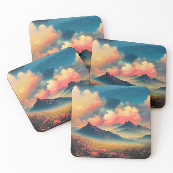 Item preview, Colorful mountainrange Dreamscape designed and sold by PeanutArtCorner.
