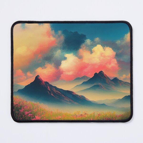 Item preview, Colorful mountainrange Dreamscape designed and sold by PeanutArtCorner.