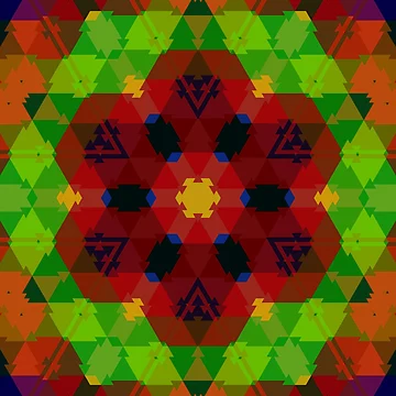 Artwork thumbnail, Colorful geometric background by The Hand That Listens