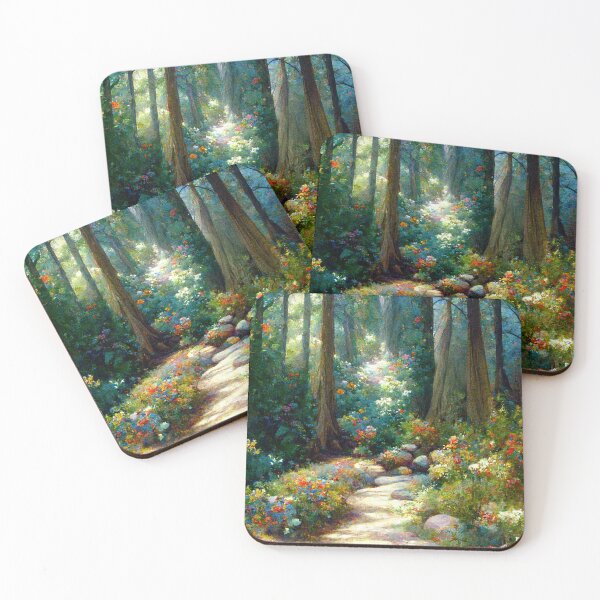 Item preview, A forest path with wildflowers designed and sold by JoepshLSio.