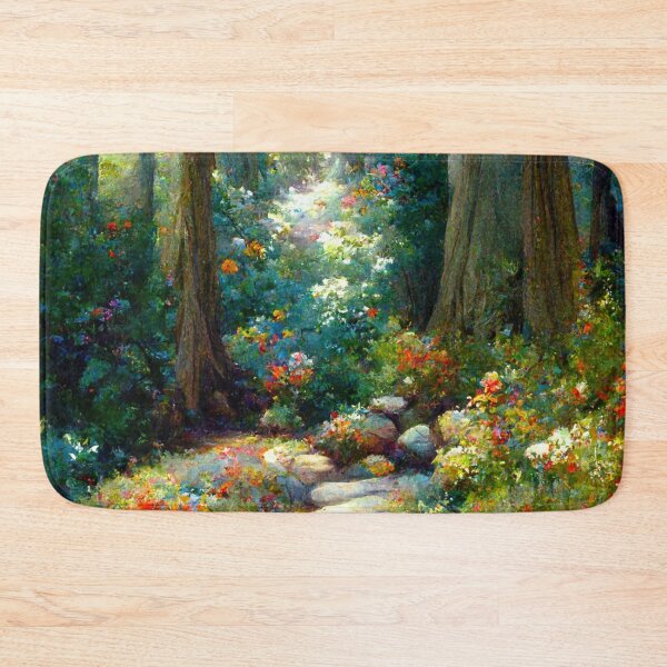 Item preview, A forest path with wildflowers designed and sold by JoepshLSio.