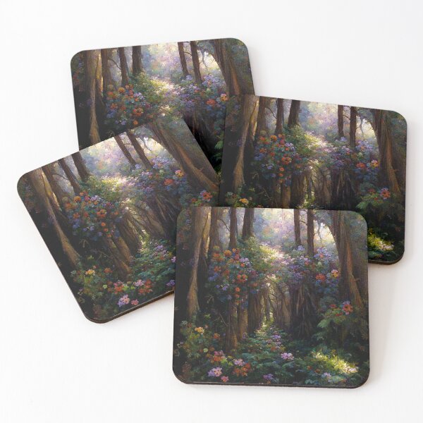 Item preview, A forest path with wildflowers designed and sold by JoepshLSio.