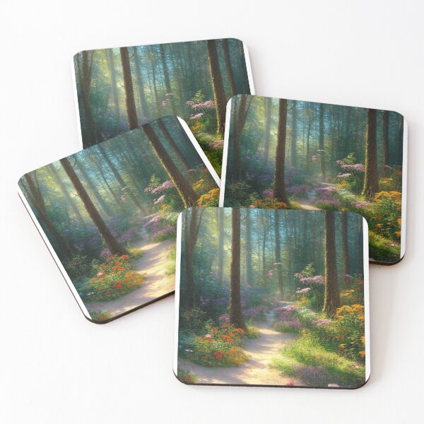 Item preview, A forest path with wildflowers designed and sold by JoepshLSio.