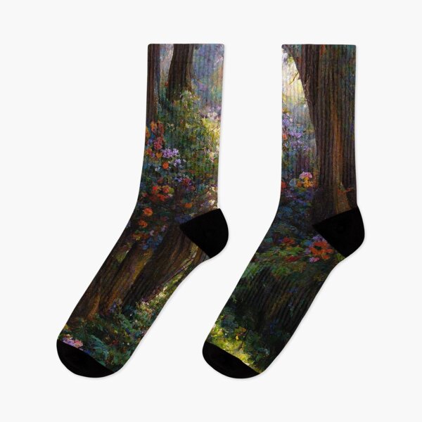 Item preview, A forest path with wildflowers designed and sold by JoepshLSio.