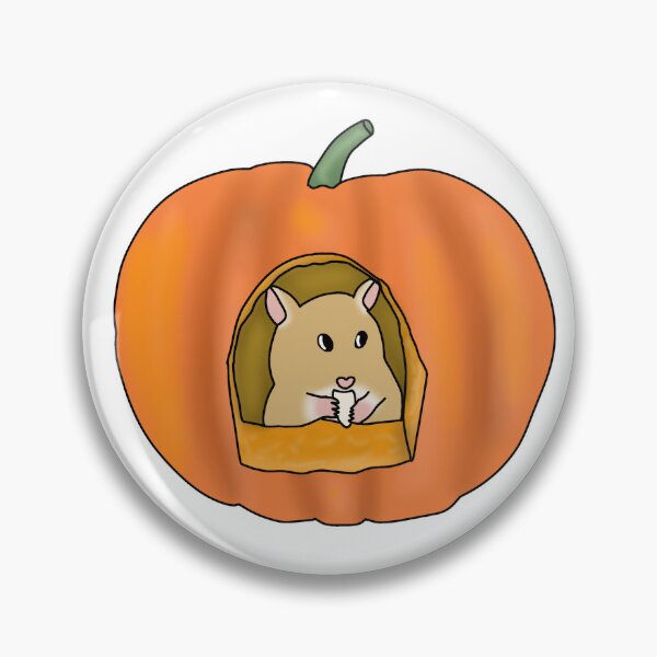 Item preview, Cute goldren gerbil in a pumpkin  designed and sold by Becky-Marie.